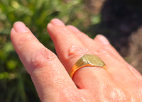 18ct gold estate signet ring - hallmarks - 1902