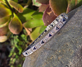 platinum Art Deco c.20's diamond and blue sapphire antique tennis bracelet